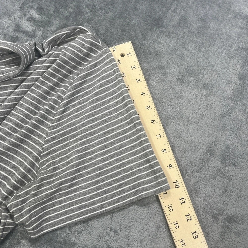 Ralph Lauren Polo Shirt‎ Mens 2XL Grey Classic Fit Short Sleeve Pony Striped